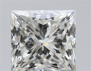 Picture of Natural Diamond 0.81 Carats, Princess with  Cut, I Color, SI1 Clarity and Certified by GIA