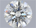 Natural Diamond 1.20 Carats, Round with Excellent Cut, J Color, SI1 Clarity and Certified by IGI