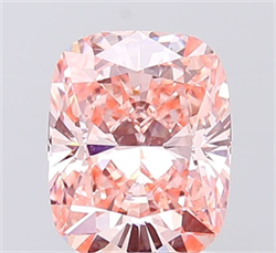 Picture of Lab Grown Diamond 2.08 Carats, CUSHION MODIFIED with  Cut, Fancy Vivid Pink Color, VS1 Clarity and Certified by IGI