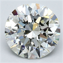 Natural Diamond 2.66 Carats, Round with Excellent Cut, J Color, VS1 Clarity and Certified by GIA