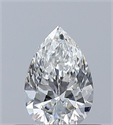 Natural Diamond 0.38 Carats, Pear with  Cut, F Color, VS1 Clarity and Certified by GIA