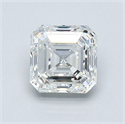Natural Diamond 1.01 Carats, Asscher with  Cut, H Color, VS1 Clarity and Certified by GIA