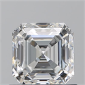 Natural Diamond 0.90 Carats, Asscher with  Cut, F Color, SI1 Clarity and Certified by GIA