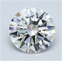 Diamante Natural 1.51 quilates, Redondo , Color F, claridad SI1 y certificado GIA