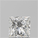 Natural Diamond 1.01 Carats, Princess with  Cut, H Color, VVS2 Clarity and Certified by GIA