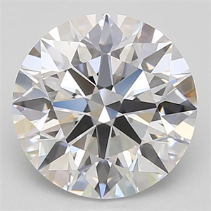 Picture of Lab Grown Diamond 2.22 Carats, Round with Excellent Cut, D Color, IF Clarity and Certified by GIA