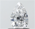 Diamante Natural 0.53 quilates, De pera , Color D, claridad VVS2 y certificado GIA