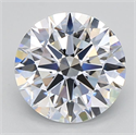 Lab Grown Diamond 3.01 Carats, Round with Excellent Cut, D Color, VVS2 Clarity and Certified by GIA