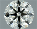 Natural Diamond 1.20 Carats, Round with Excellent Cut, K Color, VS2 Clarity and Certified by IGI