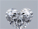 Natural Diamond 0.36 Carats, Heart with  Cut, D Color, VS2 Clarity and Certified by GIA