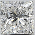 Natural Diamond 1.70 Carats, Princess with  Cut, H Color, SI1 Clarity and Certified by GIA