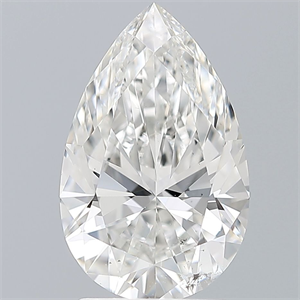 Foto Diamante Natural 2.01 quilates, De pera , Color F, claridad SI2 y certificado GIA de