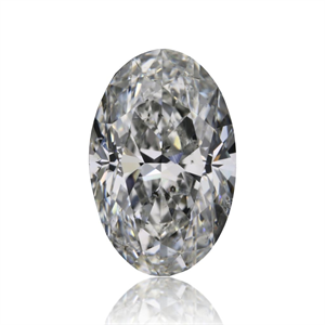 Picture of Natural Diamond 1.00 Carats, Oval with  Cut, G Color, SI2 Clarity and Certified by GIA