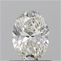 Natural Diamond 0.75 Carats, Oval with  Cut, I Color, VVS2 Clarity and Certified by GIA