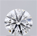 Lab Grown Diamond 0.87 Carats, Round with Ideal Cut, D Color, VVS2 Clarity and Certified by IGI