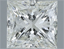 Natural Diamond 1.00 Carats, Princess with  Cut, I Color, VVS2 Clarity and Certified by IGI