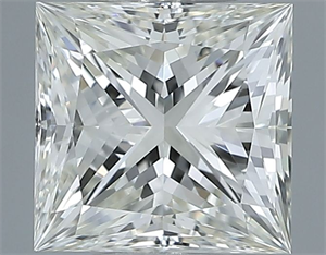Picture of Natural Diamond 1.00 Carats, Princess with  Cut, I Color, VVS2 Clarity and Certified by IGI