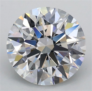 Picture of Lab Grown Diamond 2.07 Carats, Round with Ideal Cut, E Color, VS1 Clarity and Certified by IGI