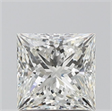 Natural Diamond 1.21 Carats, Princess with  Cut, I Color, VVS1 Clarity and Certified by GIA