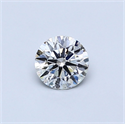 Natural Diamond 0.40 Carats, Round with Excellent Cut, G Color, SI2 Clarity and Certified by GIA