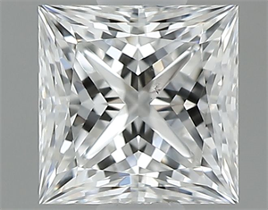 Foto Diamante Natural 0.60 quilates, Princesa , Color E, claridad VS2 y certificado GIA de