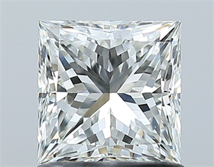 Picture of Natural Diamond 1.01 Carats, Princess with  Cut, H Color, VS2 Clarity and Certified by GIA