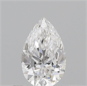 Natural Diamond 0.51 Carats, Pear with  Cut, D Color, SI1 Clarity and Certified by GIA