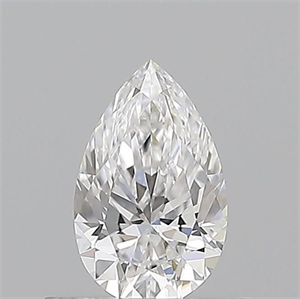 Picture of Natural Diamond 0.51 Carats, Pear with  Cut, D Color, SI1 Clarity and Certified by GIA