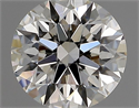 Natural Diamond 0.54 Carats, Round with Excellent Cut, I Color, VVS1 Clarity and Certified by GIA