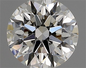 Picture of Natural Diamond 0.54 Carats, Round with Excellent Cut, I Color, VVS1 Clarity and Certified by GIA