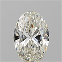 Natural Diamond 1.21 Carats, Oval with  Cut, J Color, VVS2 Clarity and Certified by GIA