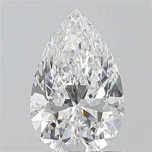 Picture of Natural Diamond 1.01 Carats, Pear with  Cut, E Color, SI2 Clarity and Certified by GIA
