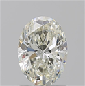 Natural Diamond 1.20 Carats, Oval with  Cut, J Color, VS2 Clarity and Certified by GIA