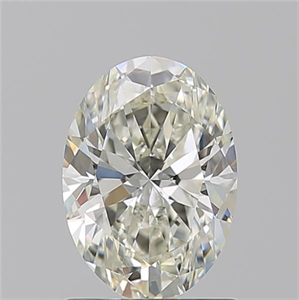 Picture of Natural Diamond 1.20 Carats, Oval with  Cut, J Color, VS2 Clarity and Certified by GIA