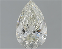 Natural Diamond 1.01 Carats, Pear with  Cut, J Color, SI2 Clarity and Certified by IGI