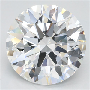 Picture of Lab Grown Diamond 3.51 Carats, Round with Ideal Cut, D Color, IF Clarity and Certified by IGI