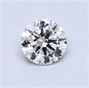 Diamante Natural 0.60 quilates, Redondo , Color H, claridad SI1 y certificado GIA
