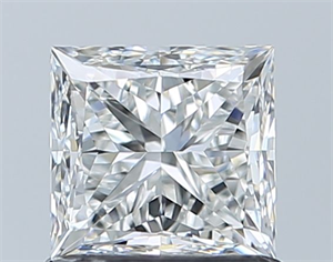 Picture of Natural Diamond 1.01 Carats, Princess with  Cut, G Color, VVS2 Clarity and Certified by GIA