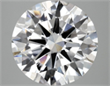 Lab Grown Diamond 6.08 Carats, Round with Ideal Cut, E Color, VS1 Clarity and Certified by IGI
