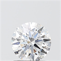 Lab Grown Diamond 1.02 Carats, Round with Ideal Cut, D Color, VS1 Clarity and Certified by IGI