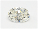 Natural Diamond 0.51 Carats, Oval with  Cut, J Color, VVS1 Clarity and Certified by GIA