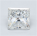 Natural Diamond 2.02 Carats, Princess with  Cut, F Color, VS1 Clarity and Certified by GIA
