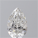 Diamante Natural 0.70 quilates, De pera , Color F, claridad SI1 y certificado GIA
