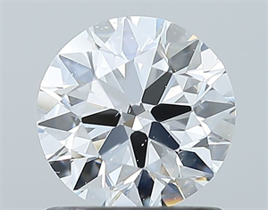 Picture of Natural Diamond 1.00 Carats, Round with Excellent Cut, D Color, SI1 Clarity and Certified by GIA