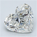 Natural Diamond 2.51 Carats, Heart with  Cut, I Color, SI1 Clarity and Certified by GIA