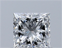 Diamante Natural 0.50 quilates, Princesa , Color F, claridad VS1 y certificado GIA