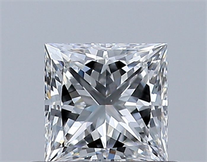 Foto Diamante Natural 0.50 quilates, Princesa , Color F, claridad VS1 y certificado GIA de
