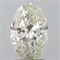 Natural Diamond 2.01 Carats, Oval with  Cut, K Color, SI2 Clarity and Certified by GIA
