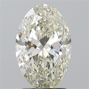 Picture of Natural Diamond 2.01 Carats, Oval with  Cut, K Color, SI2 Clarity and Certified by GIA