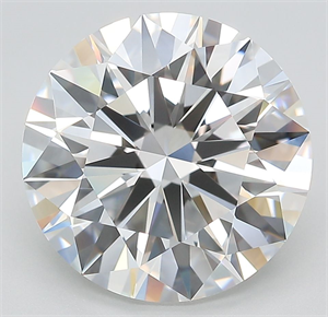Picture of Lab Grown Diamond 6.14 Carats, Round with Ideal Cut, E Color, IF Clarity and Certified by IGI